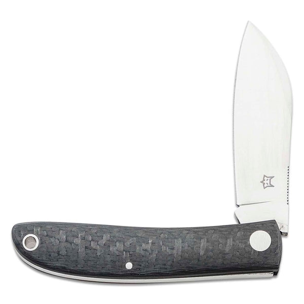 Fox Knives LIVRI Pocket knife folding Sheepsfoot shape 61 HRC M390 steel carbon - GoMilitar
