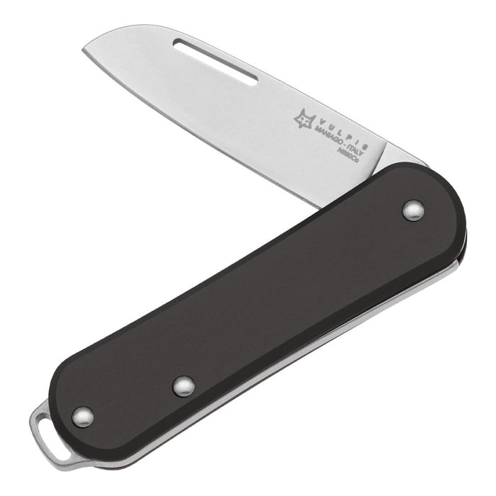Fox Knives VULPIS FX - VP108 BK Couteau de poche pliant en acier inoxydable N690Co Noir - GoMilitar