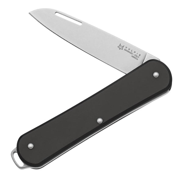 Fox Knives VULPIS FX - VP130 BK Folding Pocket Knife Stainless Steel N690Co Black - GoMilitar