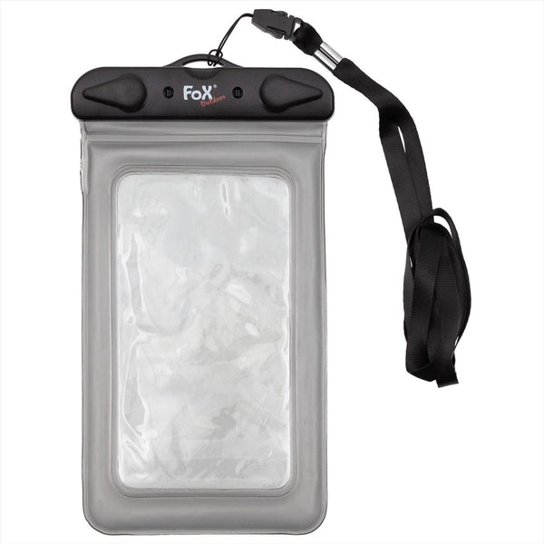 Smartphone extérieur Fox Sac transparent poussière de fermeture étanche serrée noir