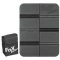 Fox Outdoor Coussin de siège thermique antidérapant pliable avec pochette Molle incluse Noir