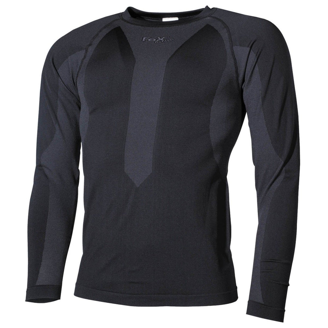 Fox Outdoor Maillot de Corps Thermique Respirant Tissu Extensible Séchage Rapide Noir