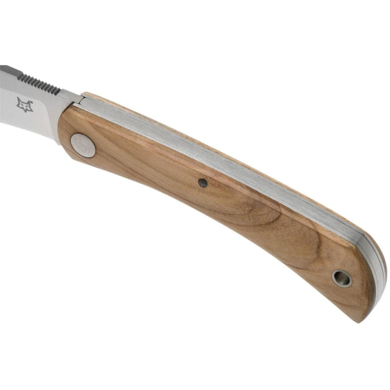 Couteau pliant FoxKnives Brand Italy LIBAR en acier inoxydable M390 avec manche en bois d'olivier