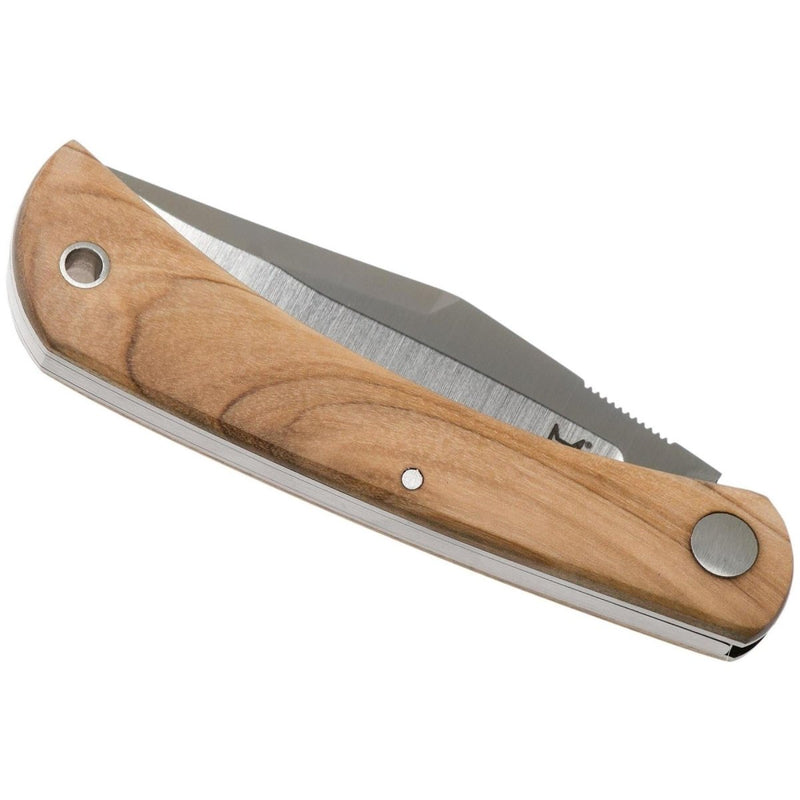 Couteau pliant FoxKnives Brand Italy LIBAR en acier inoxydable M390 avec manche en bois d'olivier