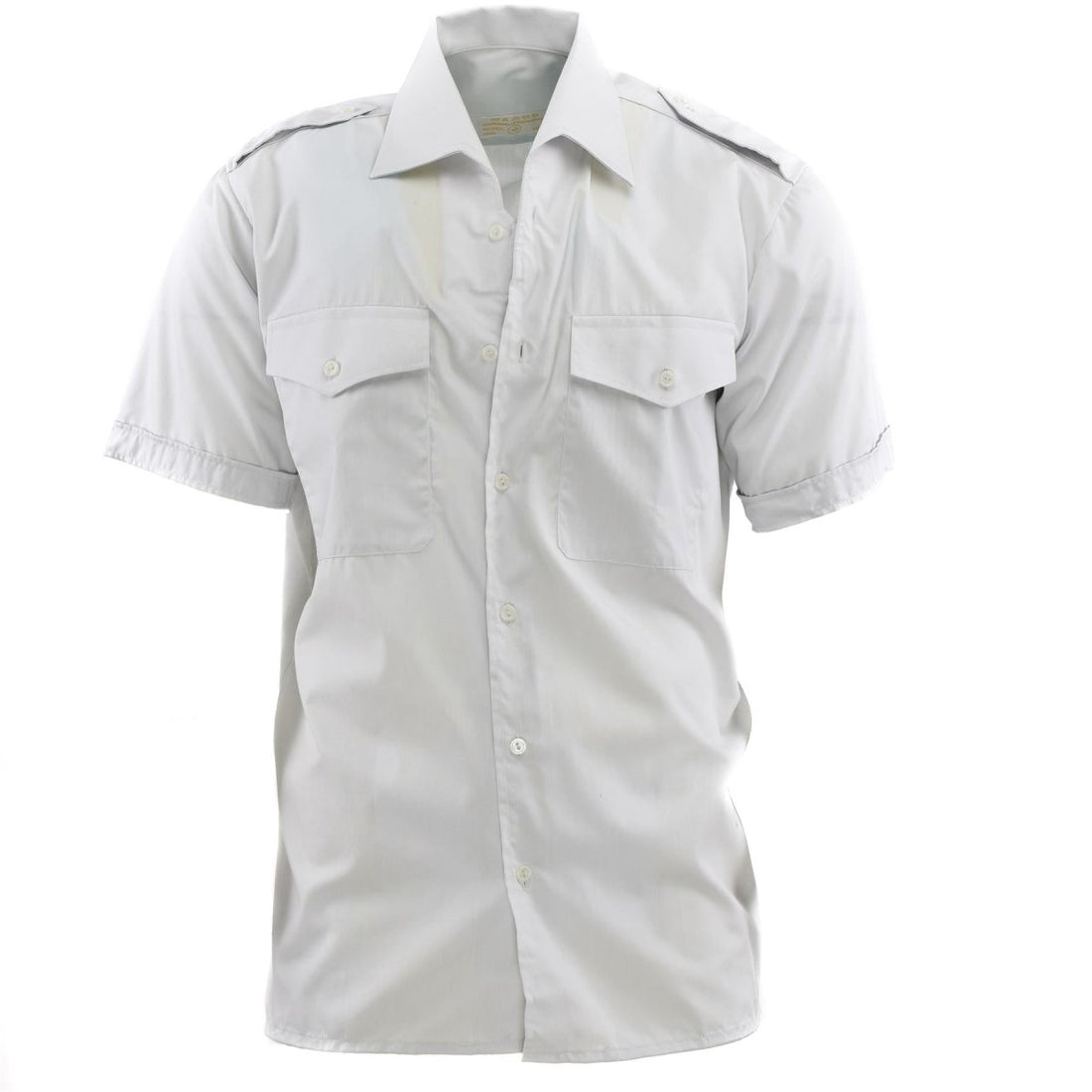 Véritable chemise boutonnée de l'armée autrichienne à manches courtes, surplus militaire gris NEUF