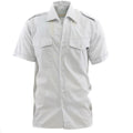 Véritable chemise boutonnée de l'armée autrichienne à manches courtes, surplus militaire gris NEUF