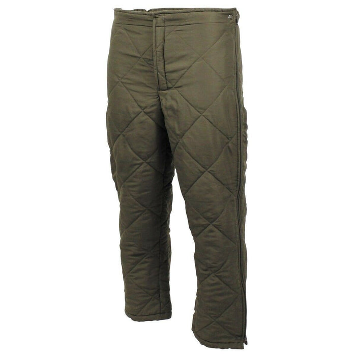 Véritable doublure de pantalon de l'armée autrichienne Leggings de pantalon thermique vert olive plus chaud - GoMilitar