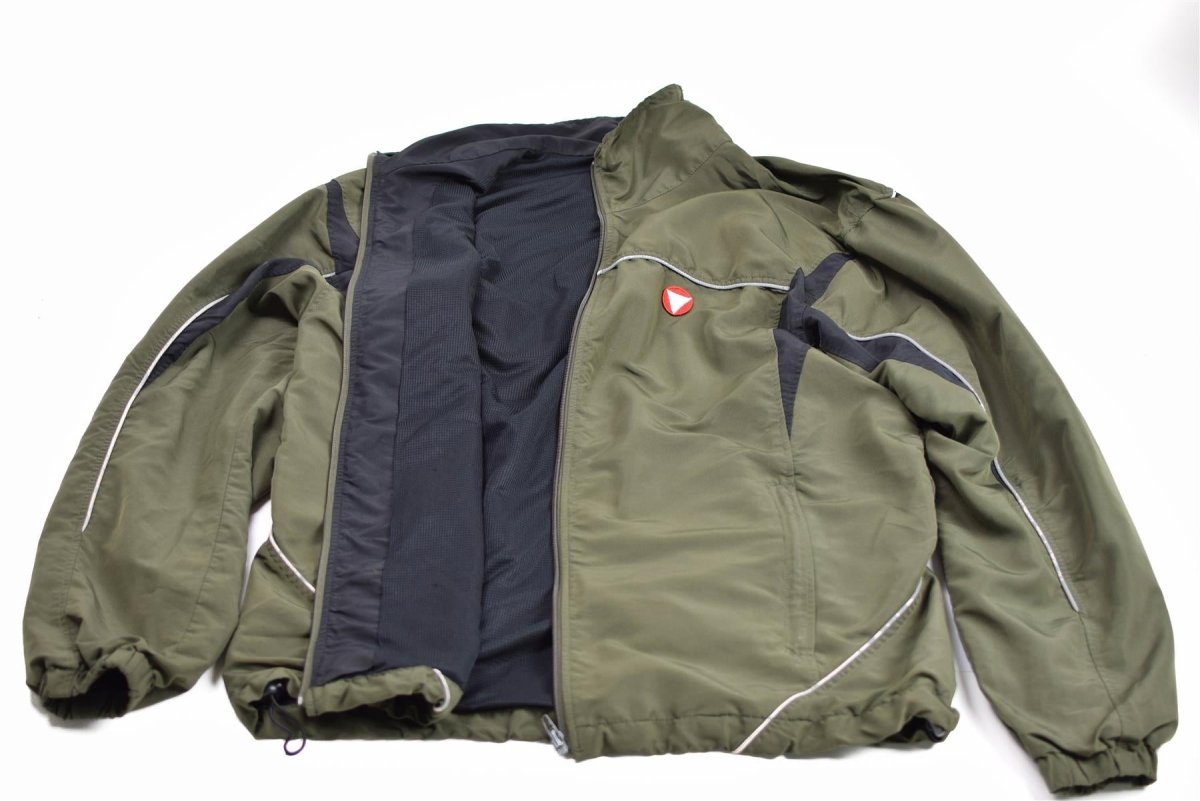 Veste de survêtement d'entraînement authentique de l'armée autrichienne Sports Vintage OD Green