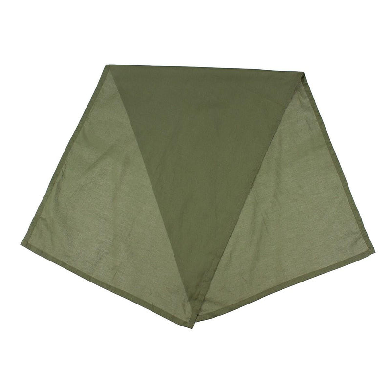 Genuine British Army olive green desert scarf bandana headwrap 105x40cm breathable lightweight military accessory.