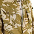 Véritable veste de combat de l'armée britannique, chemise de campagne camouflage désert légère