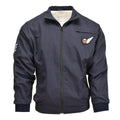 Veste de survêtement RAF authentique de l'armée britannique Royal Air Forces, style bombardier militaire bleu
