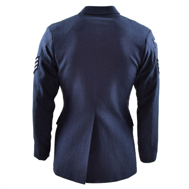 Véritable veste militaire britannique de cérémonie Air Force RAF militaire bleu