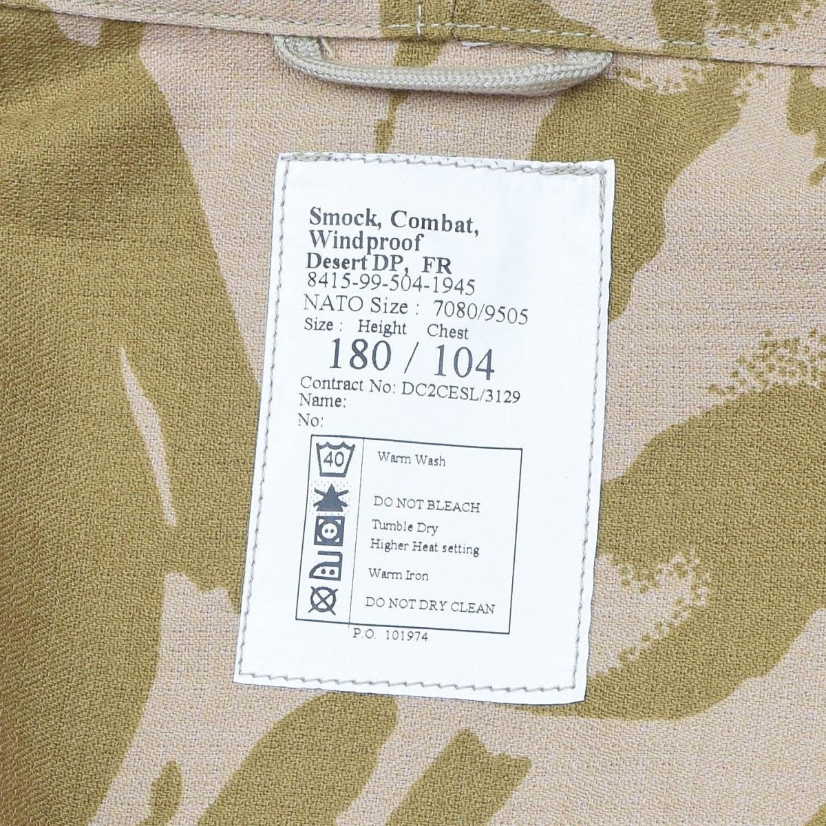 Veste de protection militaire britannique authentique, parka à capuche coupe-vent et résistante aux flammes NEUF