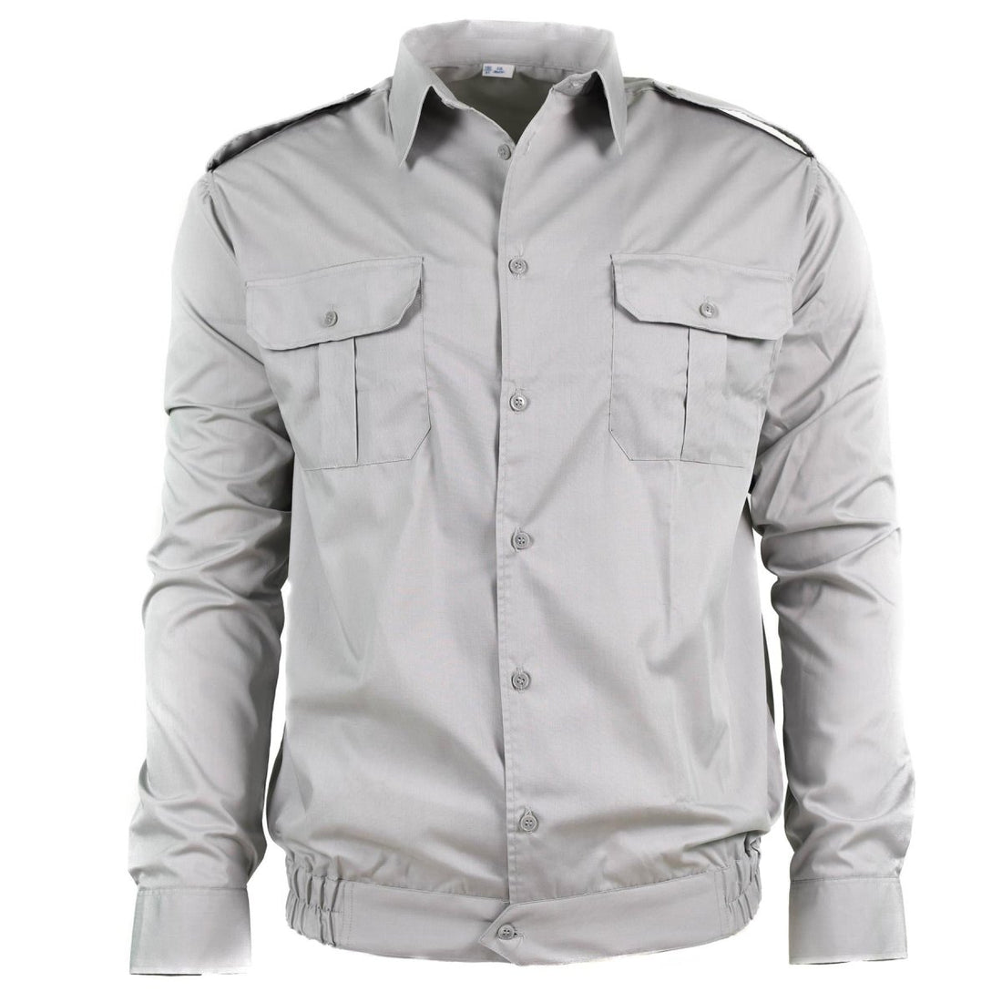 Chemise militaire en coton gris authentique de l'armée bulgare, non émise, à manches longues, NEUF