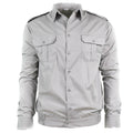 Chemise militaire en coton gris authentique de l'armée bulgare, non émise, à manches longues, NEUF