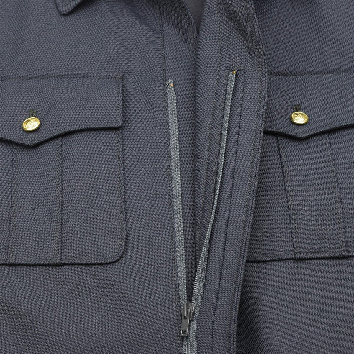 Veste chemisier bleu militaire tchèque authentique, boutons dorés, blouson militaire décontracté, NEUF