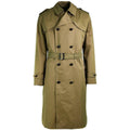 Véritable manteau de l'armée néerlandaise Trench-coat long kaki pour officier NEUF