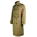 Genuine Dutch army Coat Khaki long officer trench coat with lining NEW