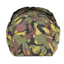 Genuine Dutch Army DPM woodland camouflage duffel backpack bag for versatile outdoor and military use.
