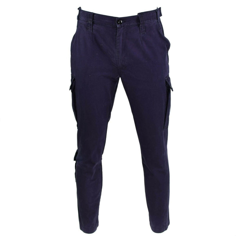 Pantalon de combat militaire tactique de l'armée néerlandaise authentique, pantalon de mission bleu