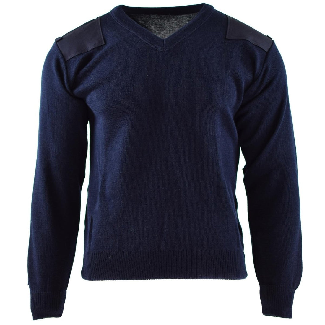 Pull militaire hollandais authentique bleu pull militaire col rond officier