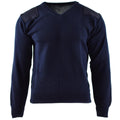 Pull militaire hollandais authentique bleu pull militaire col rond officier