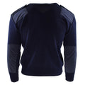 Pull militaire hollandais authentique bleu pull militaire col rond officier