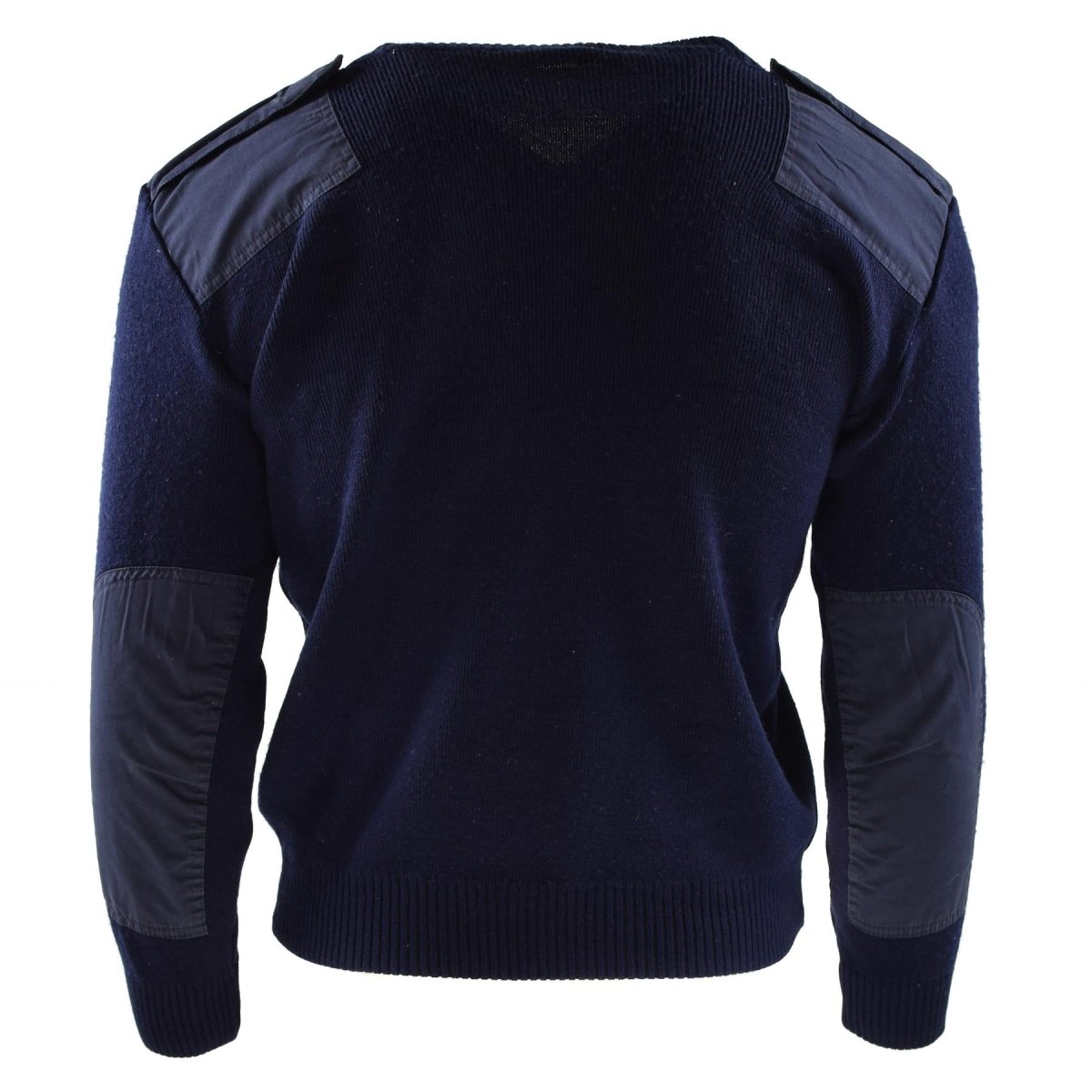 Pull militaire hollandais authentique bleu pull militaire col rond officier