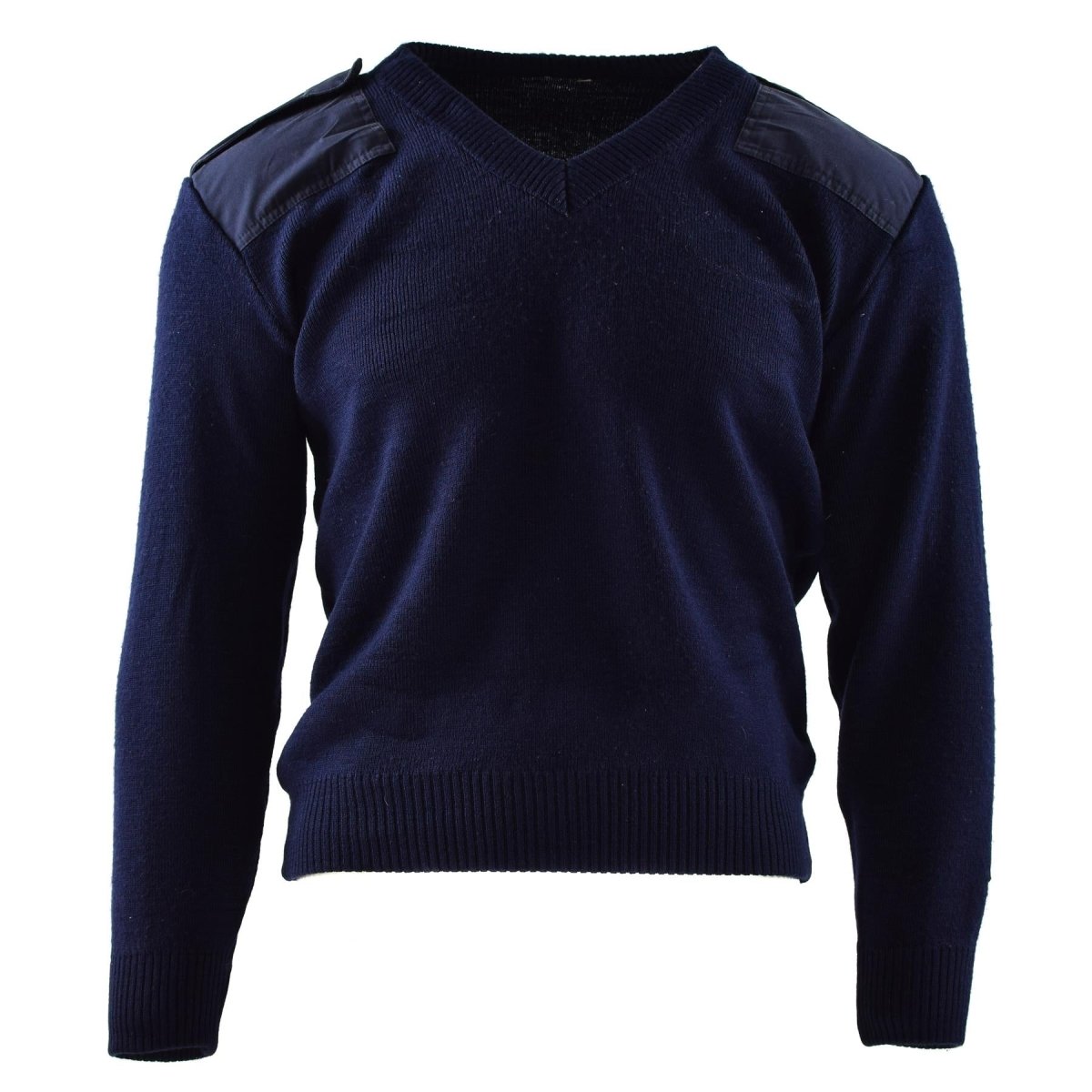 Pull militaire hollandais authentique bleu pull militaire col rond officier