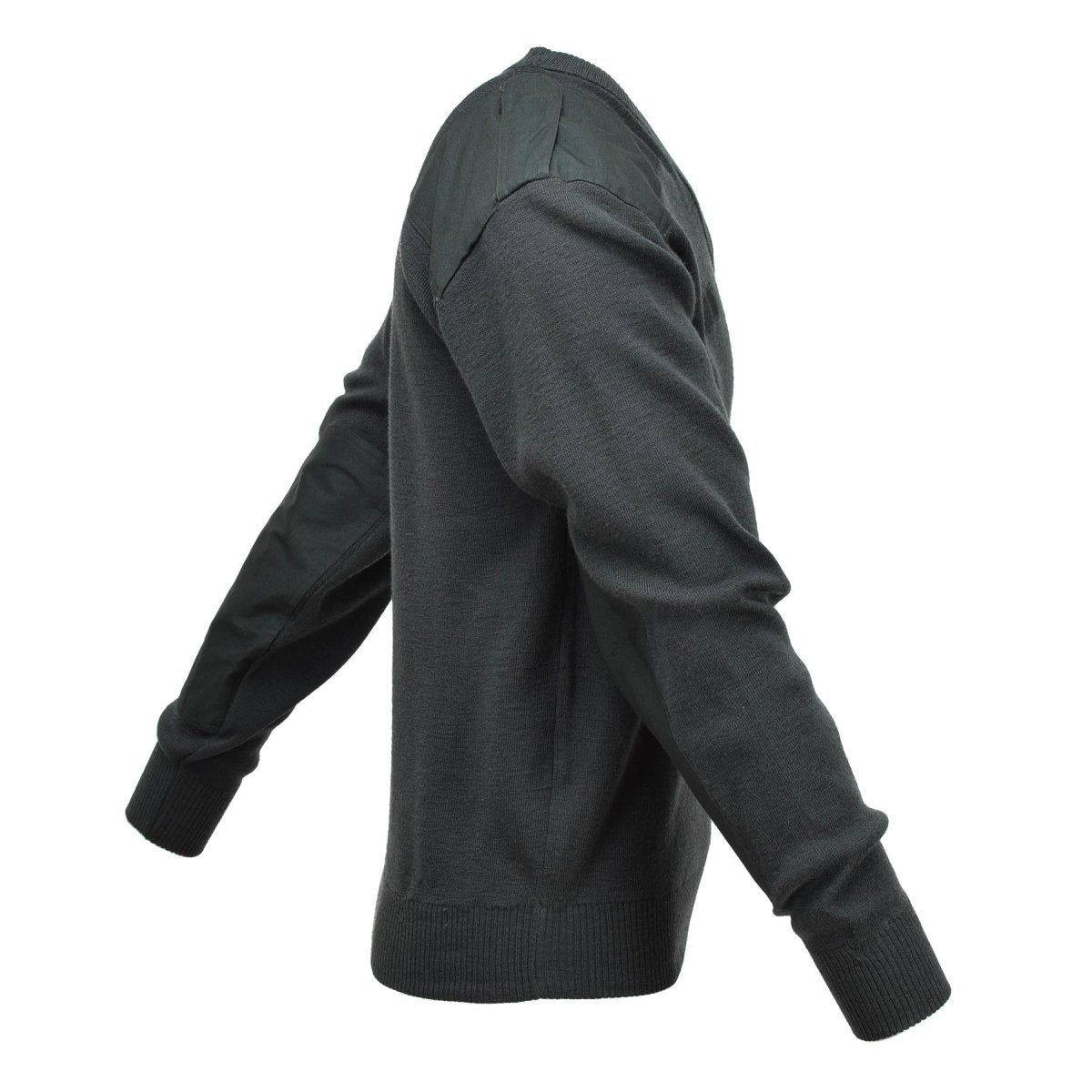 Véritable pull de l'armée néerlandaise Commando Jumper Pull col V vert foncé