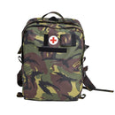 Genuine Dutch military medic backpack in waterproof DPM camo with first aid symbol and durable Cordura fabric.