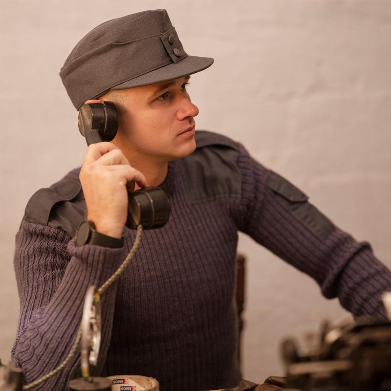 Véritable casquette de campagne M65 de l'armée finlandaise, chapeau en laine excédentaire de l'armée finlandaise NEUF