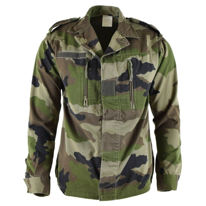 Genuine French army F2 combat jacket fatigue CE camo military issue surplus - GoMilitar