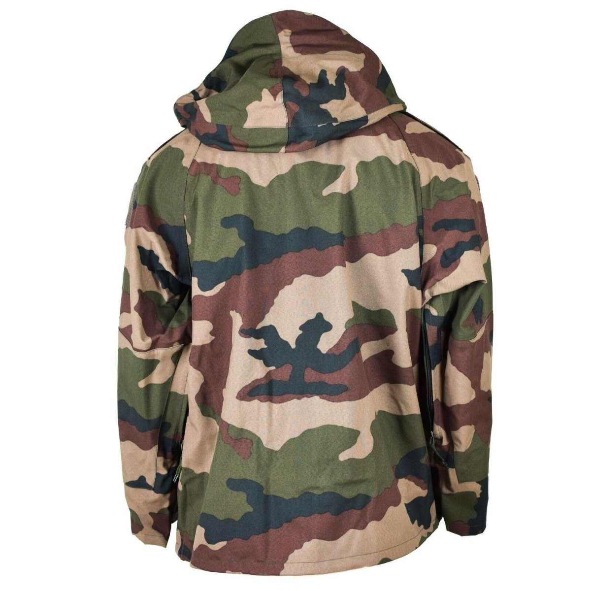 Véritable veste imperméable trilaminée de l'armée française camouflage parka de pluie à capuche en goretex