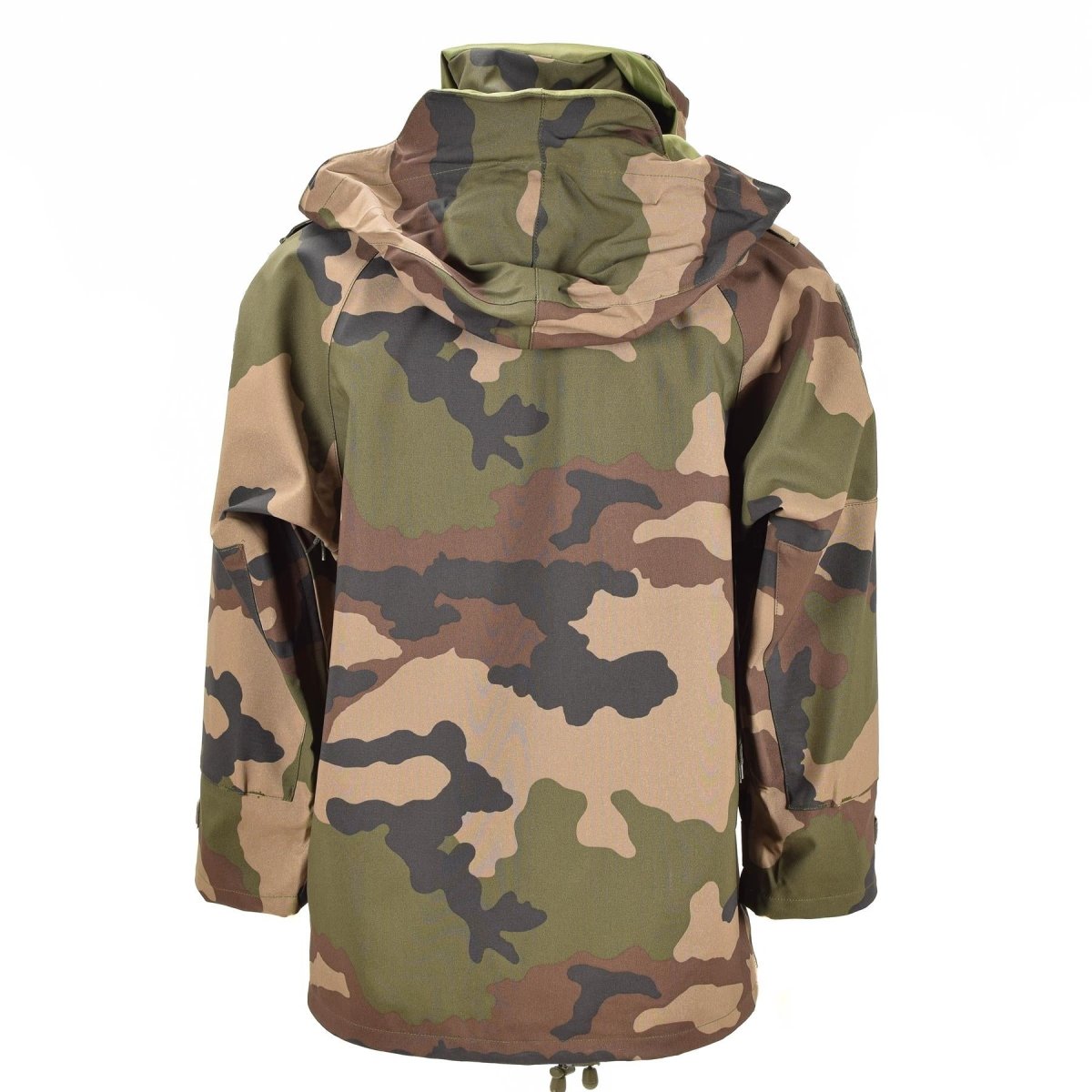 Véritable veste imperméable trilaminée de l'armée française camouflage parka de pluie à capuche en goretex