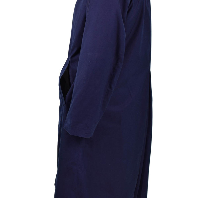 Genuine French Military Rain Coat Army Air Force Trench coat Blue Waterproof - GoMilitar