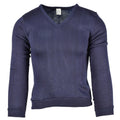 Sweat-shirt en jersey bleu de l'armée de l'air authentique de l'école militaire française à col en V
