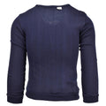 Sweat-shirt en jersey bleu de l'armée de l'air authentique de l'école militaire française à col en V