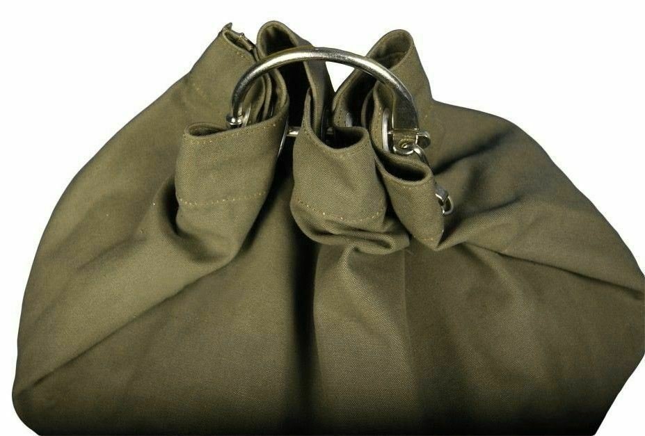 Genuine German army sea sack duffel bag w shoulder straps large w lock backpack