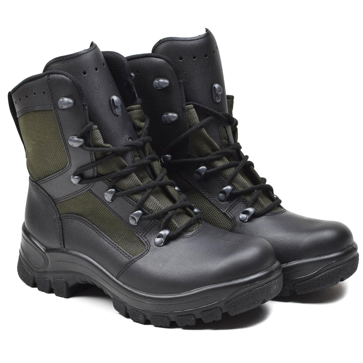Véritables bottes de combat militaires allemandes en cuir et textile, chaussures de terrain tactiques NEUVES