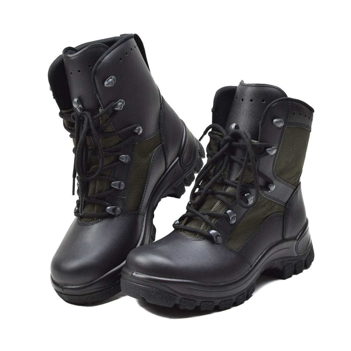 Véritables bottes de combat militaires allemandes en cuir et textile, chaussures de terrain tactiques NEUVES
