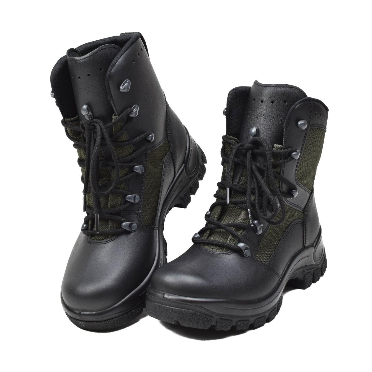 Véritables bottes de combat militaires allemandes en cuir et textile, chaussures de terrain tactiques NEUVES
