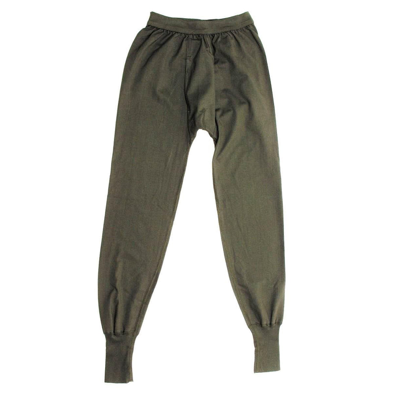 Véritable sous-vêtement thermique militaire allemand pantalon d'hiver en coton olive surplus NEUF