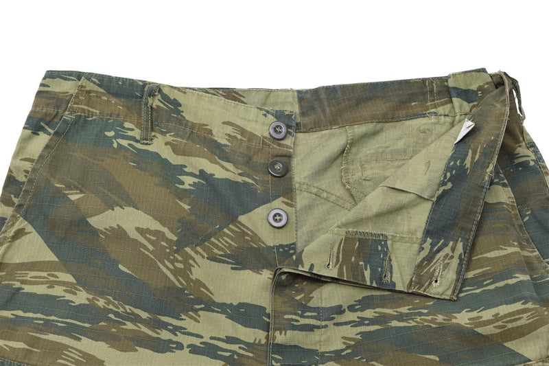 Pantalon BDU authentique de l'armée grecque, camouflage lézard ripstop, pantalon excédentaire militaire grec