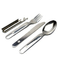 Véritable ensemble de couverts de l'armée hongroise 4 pièces Ustensiles de cuisine couverts militaires NEUF