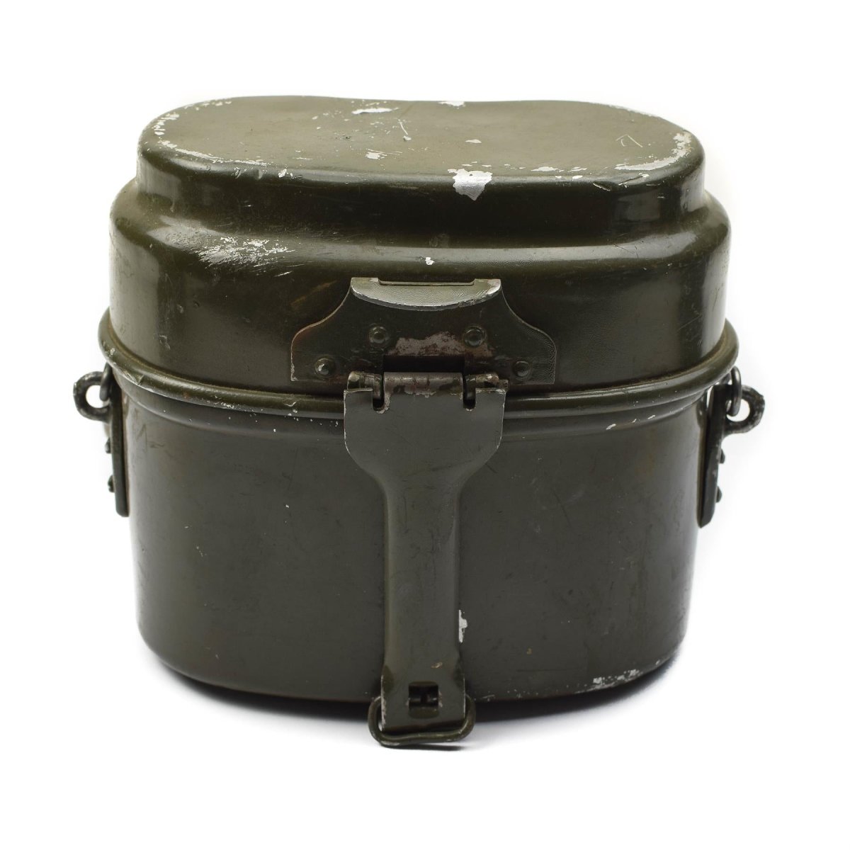 Véritable gamelle de l'armée hongroise. Lot de 2 casseroles militaires en aluminium