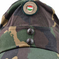 Véritable casquette militaire d'hiver de camouflage hongrois avec badge de couleur NEUF
