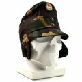 Véritable casquette militaire d'hiver de camouflage hongrois avec badge de couleur NEUF