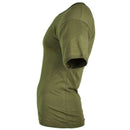 Genuine Italian Army T-Shirt Short Sleeves Lightweight Breathable Olive - GoMilitar