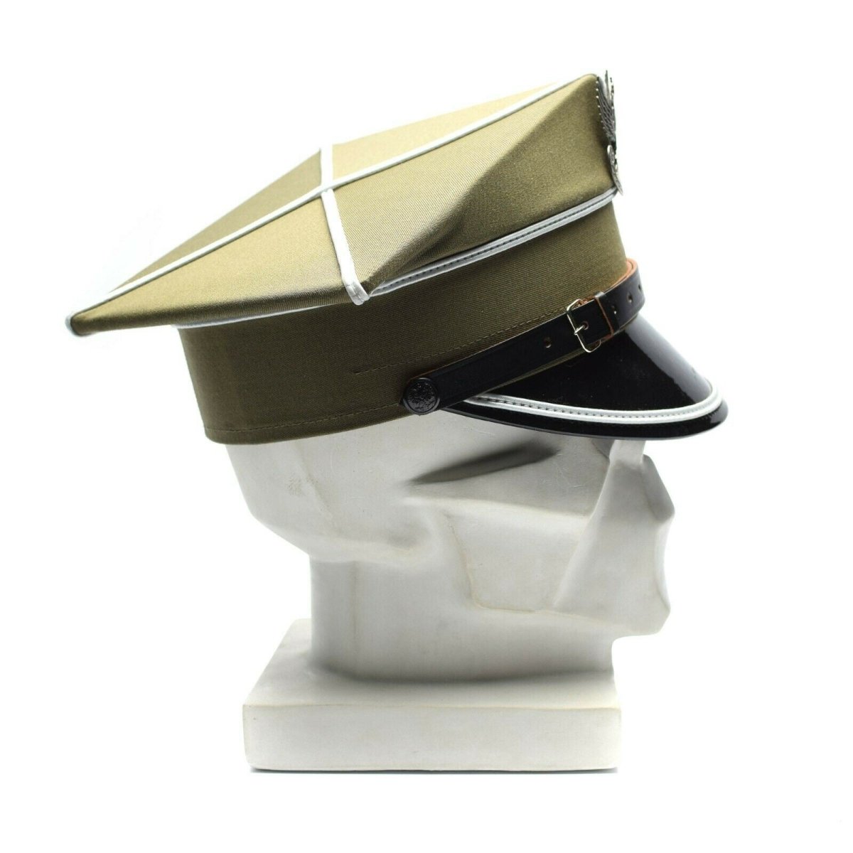 Genuine Polish military visor hat Poland army officer peaked eagle cockade NEW